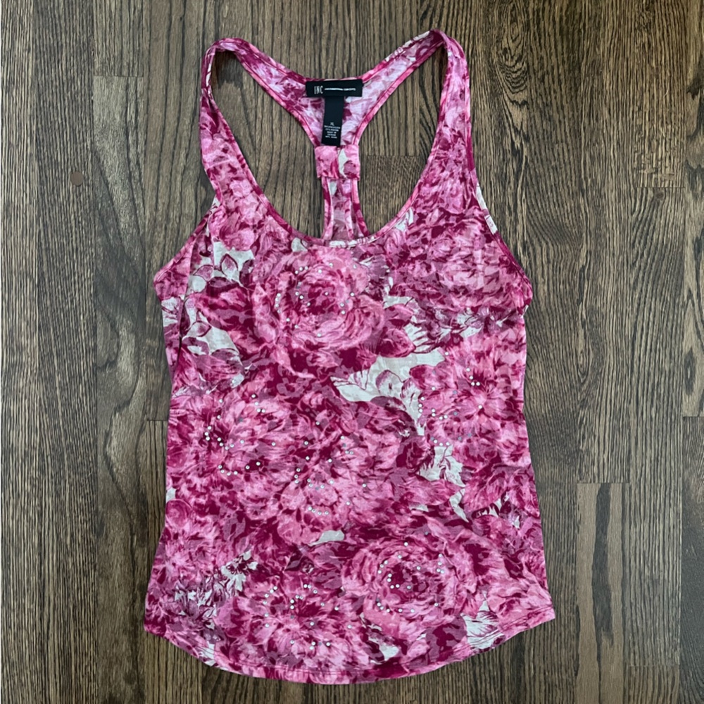 Floral Pink Tank Top